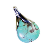Harper Luxurious Mid-Weight Pendant with Turquoise Stone